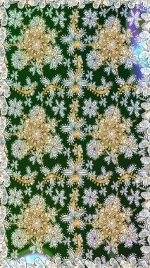 Noel altın kar tanesi kusursuz desen. Kış kar dokusu duvar kağıdı. Sembol bayramı, yeni yıl kutlamaları, altın desenler. Gri renkli altın kar taneleri.