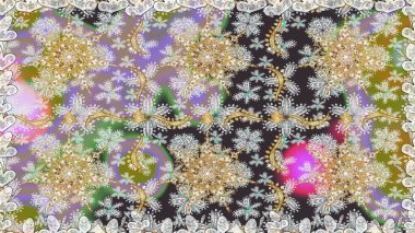 Kusursuz klasik raster grisi ve altın desenli. Geleneksel oryantasyon süsü. Klasik vintage arkaplan.