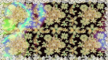 Klasik raster sarısı, kusursuz desen. Klasik klasik klasik arka plan. Geleneksel oryantasyon süsü. Tarafsız renklerde altın elementlerle kusursuz desen.