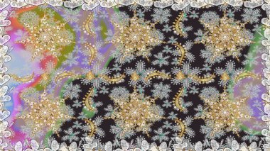 Noel altın kar tanesi kusursuz desen. Kış kar dokusu duvar kağıdı. Sembol bayramı, yeni yıl kutlamaları, altın desenler. Gri renkli altın kar taneleri.