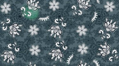 Bahar mevsimi. Raster güzel bir çiçek deseni çizmiş. Tatil havası. Nazik romantik baskı.