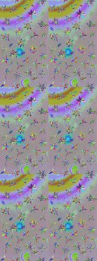 Suluboya, elle çizilmiş. Raster - stok. Vadinin gri ve nötr renklerinde çiçekleri. Taslak arkaplan deseni.