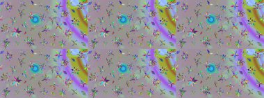 Çiçeğin suluboya çizimlerinin mükemmel deseni. Eski model. Moda baskısı. Raster illüstrasyonu. Dekorasyon ve tasarım için güzel bir desen. Suluboya çizim deseni.