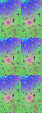 Çizim kalıbı. Organik motif arka planı. Raster illüstrasyonu. Ultraviyole kumaş deseni.