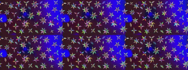 Modern stil dokusu. Çiçek desenli raster, kahverengi ve mavi çizgi grafik deseni soyut raster arkaplan.