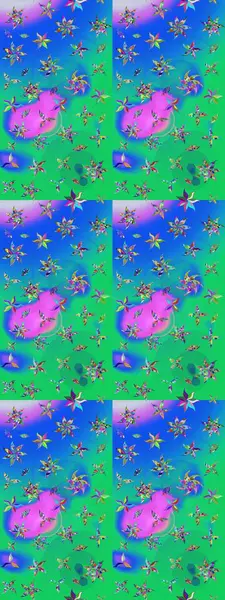 Küçük çiçekteki sevimli çiçek deseni. Güzel kumaş deseni. Raster illüstrasyonu. Güzel karalamalı çiçek deseni çiz..