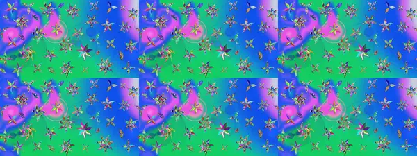 Kumaş, duvar kağıdı ve kağıt üzerine baskı yapmak için gelişen arka plan. Eski usul küçük çiçekli şirin bir eskiz deseni. Raster illüstrasyonu. Moda arka planında parlak buketler.