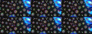 Suluboya, elle çizilmiş. Eskiz arkaplan modeli. Gri ve mavi renkte yaprakları olan yabani çiçekler. Raster illüstrasyonu.