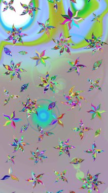 Nazik, sevimli çiçek arkaplanı. Tarafsız ve gri renklerde çiçekler. Raster çiçek desenli ve çiçekli..