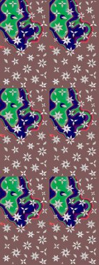 Düz Çiçek Elementleri Tasarımı. Çiçek desenli eskiz, yaz çiçekleri. Kahverengi ve nötr renklerde çiçekler. Renkli Bahar Teması çizim şablonu.