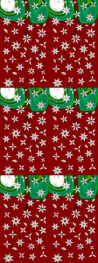 Kırmızı ve yeşil renklerde. Raster illüstrasyonu. Anti-stres için Raster soyut şablon sayfası.