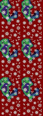 Renkli Bahar Teması eskiz kalıbı. Raster illüstrasyonundaki çiçek desenli çizim. Düz Çiçek Elementleri Tasarımı. Güzel kumaş deseni.