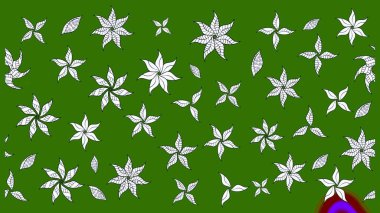 Raster resim. Çiçek desenli çiçek ve yaprakları ile. Sevimli küçük çiçek desenle.