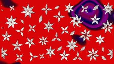 Raster Hip kumaş deseni. Eskiz Vintage Çiçek Deseni.