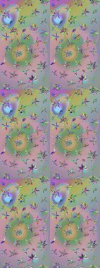 Tarafsız ve yeşil renklerde çiçekler. Gömlek, arka plan modelini çiz. Tropik çiçekler.