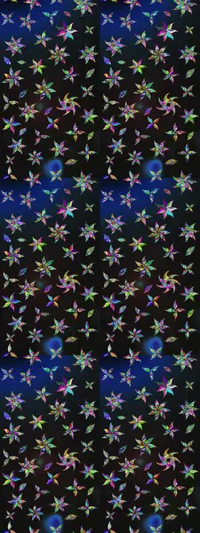 Renkli Bahar Teması eskiz kalıbı. Güzel çiçek deseni. Gri ve mavi renkte çiçekler. Düz Çiçek Elementleri Tasarımı.