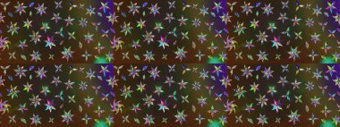 Çiçek desenli eskiz kahverengi ve gri renkler, el yapımı papatyalar, papatyalar. Tekrar eden çiçek arkaplanı, zarif kahverengi ve gri çiçek duvar kağıdı.