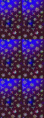 Organik motif arka planı. Çizim kalıbı. Raster illüstrasyonu. Ultraviyole kumaş deseni.