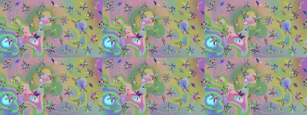 Raster resim. Çiçek desenli çiçek ve yaprakları ile. Sevimli küçük çiçek desenle.