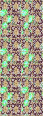 Paisley 'ler zarif çiçek desenli eskiz arka plan duvar kâğıdı çizimi klasik stil, modern 3D çizgili sanat eseri altın ve kahverengi desenli çiçek yaprakları ve süslemeleri..