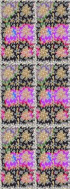 Raster illüstrasyonu. Doğu tarzı arabesk. Kusursuz altın desenli bukleler. Altın elementli gri renkler. Raster altın desen.