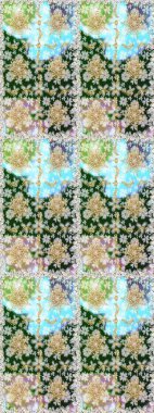 Tarafsız renklerde altın tekrarlayan elementlerle soyut arkaplan. Kusursuz oryantal klasik altın desen.