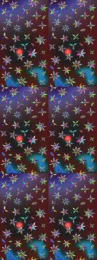 Güzel kumaş deseni. Çiçek arkaplan. Çizim raster deseni.