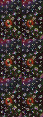 Gri ve kahverengi renkli çiçekler. Küçük çiçekte sevimli çiçek deseni var..