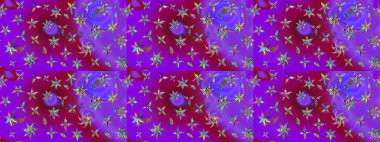 Güzel suluboya yaz çiçekleri deseni..