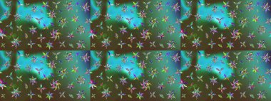 Küçük çiçekteki sevimli çiçek deseni. Raster illüstrasyonu. Tony 'nin kumaş kalıbını çiz. Modaya uygun kumaş deseni.