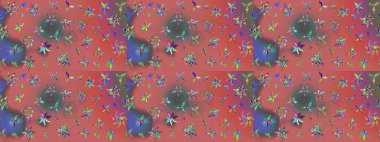 Kızılderili desenli desenli desenli şal deseni. Etnik Mandala süsü. Raster Henna dövme stili. Tekstil, tebrik kartı, boyama kitabı, telefon kılıfı baskısı için kullanılabilir.