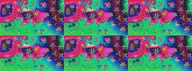 Çiçekli, yapraklı, çiçek desenli eskiz. El çizimi. Raster illüstrasyonu.