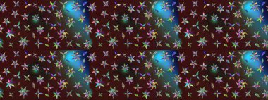 Karalama çiçekleri çizim kalıbı. Sanat ilham verici ve mavi tarzı çiçekler ve arkasında izler bırakıyor. Kahverengi ve mavi el çizimi desen. Raster deseni.