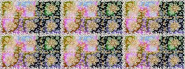 Çiçek desenli altın metal. Raster altın çiçek süsü brokar kumaş ve cam desenli. Kusursuz altın desen. Altın elementli nötr renkler.