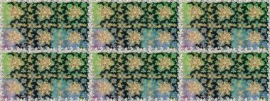 Raster altın pürüzsüz desen. Gri renkli ve altın elementli altın desenli. Arkaplan, kumaş, altın duvar kağıdı. Düz elle çizilmiş vintage koleksiyonu.