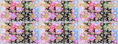 Raster illüstrasyonu. Kusursuz soyut bir arkaplan. Oriental raster klasik nötr ve altın desenli.