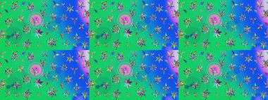 Güzel suluboya yaz çiçekleri deseni..