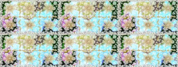 Kına dövmeli süs çiçekleri, altın çıkartmalar, mehndi ve yoga tasarımı, kartlar ve parmak izleri. Tarafsız renklerde desen. Raster altın mehndi kusursuz desen.