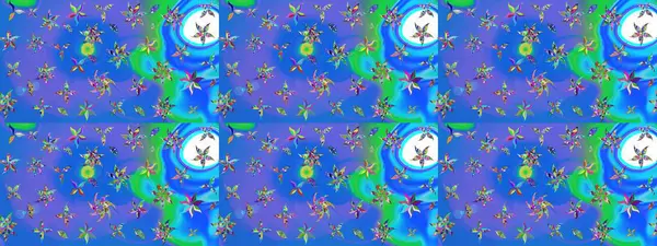 Küçük çiçekte güzel bir desen var. Raster deseni. Çiçek arkaplan. Çiçek kolajı. Doğa. Çiçek kompozisyonu. - Mavi ve mor çiçekler.