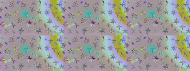 Kumaş desenli papatya çiçeği detayı. Tarafsız ve gri renkte çiçekler.