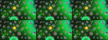 Güzel kumaş deseni. Raster illüstrasyonu. Bahar çiçekli güzel bir çiçek deseni..