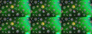 Eski usul küçük çiçekli şirin bir eskiz deseni. Kumaş, duvar kağıdı ve kağıt üzerine baskı yapmak için gelişen arka plan. Moda arka planında parlak buketler. Raster illüstrasyonu.