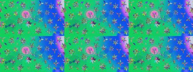 Küçük çiçekte güzel bir çiçek deseni var. Raster deseni. Çiçekli çiçek deseni, suluboya..