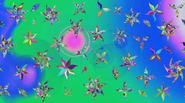 Raster illüstrasyonu. Eski usul küçük çiçekli şirin bir eskiz deseni. Moda arka planında parlak buketler. Kumaş, duvar kâğıdı ve kağıda yazdırmak için gelişen arkaplan.