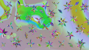 Zarif, parlak ve eskiz nötr ve yeşil çiçek desenli tasarım. Raster. Sabıka baskıları, bebek kıyafetleri, duvar kâğıtları, paket kutuları vb..