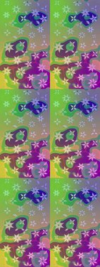 Taşralı şıklığı. Tekstil, duvar kâğıdı, kapaklar, yüzey, baskı, hediye paketi, hatıra defteri, dekupaj. Özgürlük stili Millefleur 'lar. Küçük yabani çiçeklerdeki halk modelini çiz..