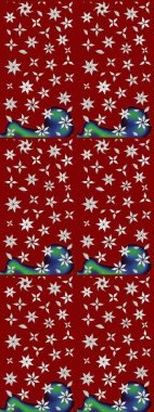 Taşralı şıklığı. Küçük yabani çiçeklerdeki halk modelini çiz. Tekstil, duvar kâğıdı, kapaklar, yüzey, baskı, hediye paketi, hatıra defteri, dekupaj. Liberty style millefleurs.