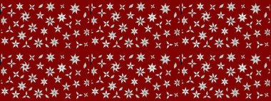 Vadinin çiçekleri kırmızı ve nötr renklerde. Raster çiçek desenleri çiziyor..