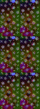 Suluboya çizim kalıbı. Dekorasyon ve tasarım için güzel bir desen. Çiçeğin suluboya çizimlerinin mükemmel deseni. Moda baskısı. Eski model. Raster illüstrasyonu.