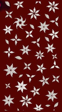 Düz Çiçek Elementleri Tasarımı. Renkli Bahar Teması eskiz kalıbı. Güzel kumaş deseni. Raster illüstrasyonunda çiçek deseni çizimi.